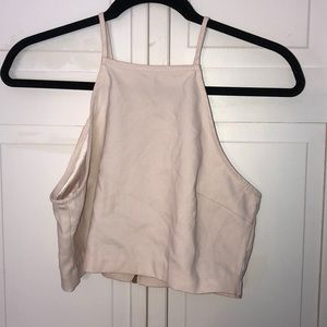 Silk lined top  full zipper back